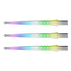 Red Dragon Raptor Steel Tip Points — rainbow replacement points