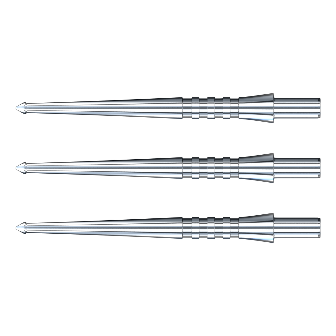 Red Dragon Raptor Steel Tip Points — silver replacement points