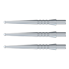 Red Dragon Raptor Steel Tip Points — silver replacement points