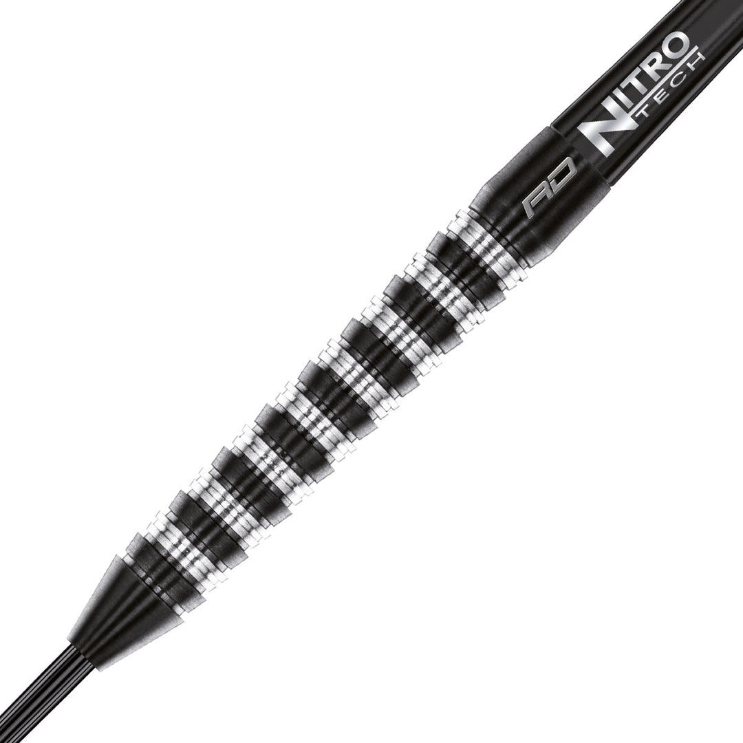 Red Dragon Razor Edge Elite Steel Tip Darts 90% Tungsten — barrel and grip close-up
