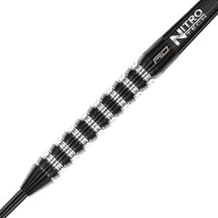 Red Dragon Razor Edge Elite Steel Tip Darts 90% Tungsten — barrel and grip close-up