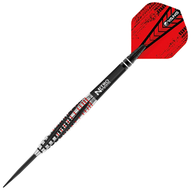 Red Dragon Rifle Steel Tip Darts 90% Tungsten — assembled dart