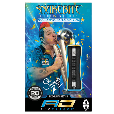 Red Dragon Snakebite Double Wc Se Steel Tip Darts 85% Tungsten — retail packaging