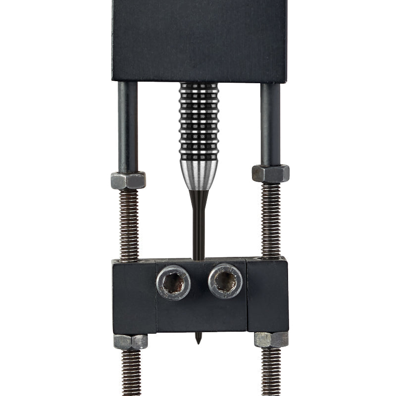Red Dragon X0671 Black Raptor GT Plain dart point in a repointing tool