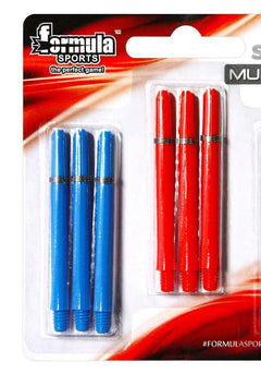 Formula Sports Ring Grip Shaft Multipack – blue and red shafts in packaging
