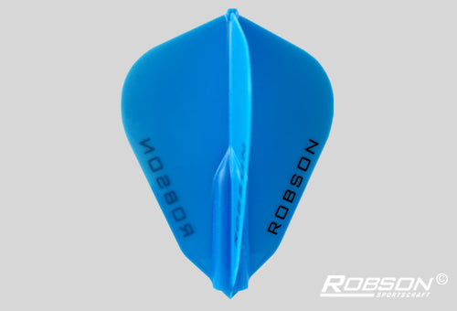 Robson Plus F Shape blue moulded dart flights