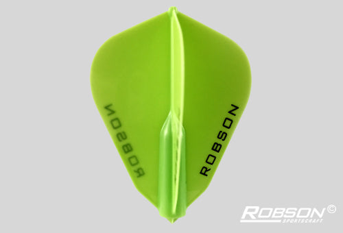 Robson Plus F Shape green moulded dart flights