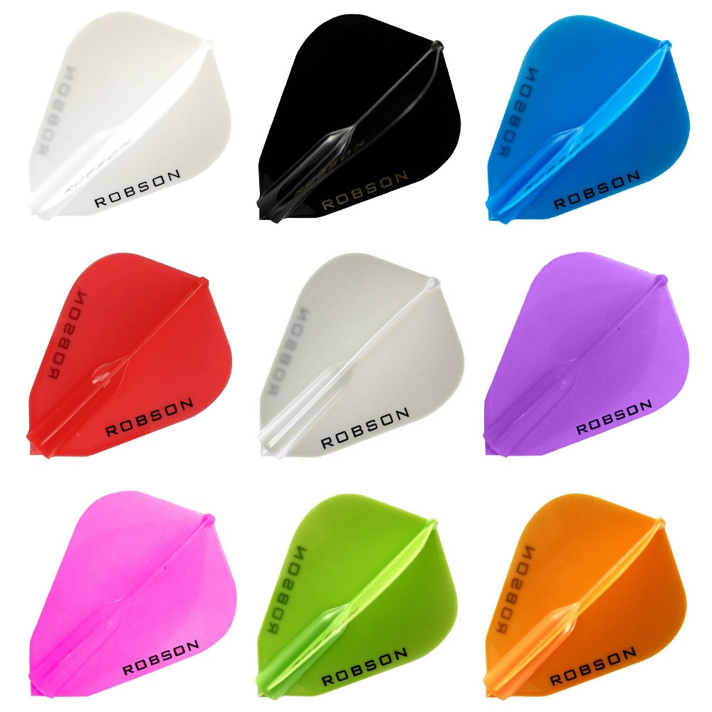 Robson - Plus Flight F Shape Black dart flights