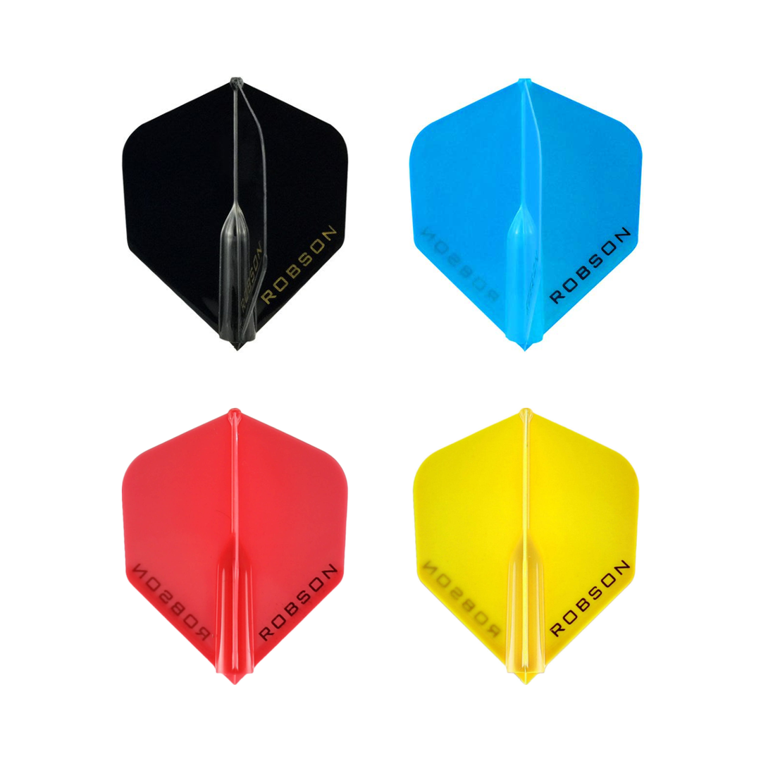 Robson - Plus Flight Standard in Black, Blue, Red, Yellow; one of each colour shown, matching-colour packs sold separately.