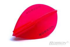 Robson Plus Pear red moulded dart flights