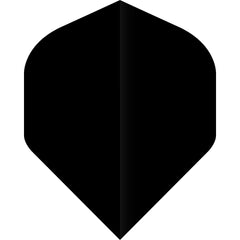 Ruthless Solid Poly Plain Standard No.2 Dart Flights — black flight design