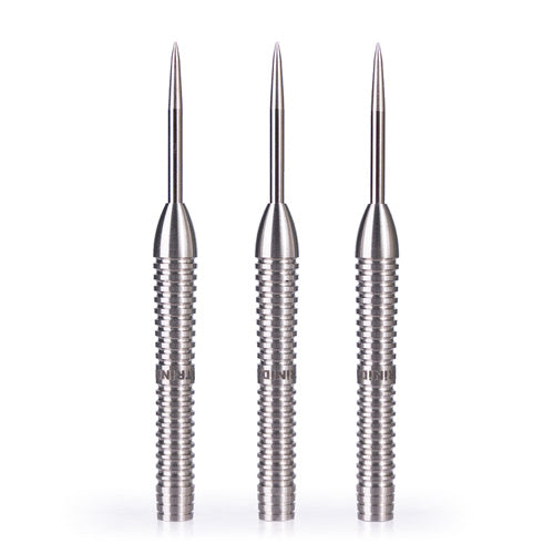 Trinidad Saldivar Type 3 Steel Tip Darts – 90% Tungsten – manufacturer photograph of three barrels