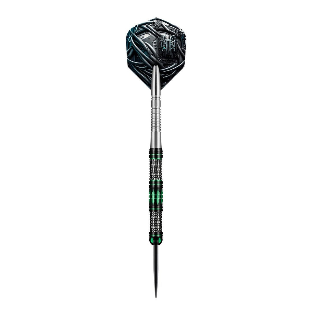 Shot Ai Cyberpunk 23G Steel Tip Darts 90% Tungsten — assembled dart