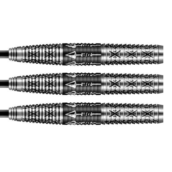 Devon Petersen 'The Wisdom’ Steel Tip Darts - 80% Tungsten — three barrel close-ups