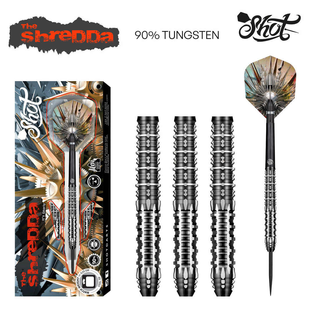 Gnarley Shredda Steel Tip Darts - 90% Tungsten from On Point Darts