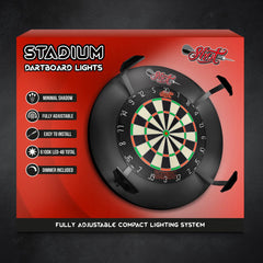 Shot Stadium Dartboard Lights — retail packaging