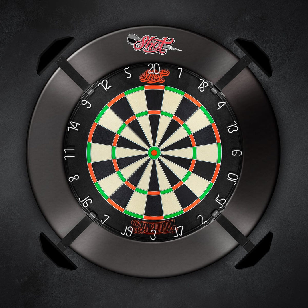 Shot Stadium Dartboard Lights — light fitted around a dartboard