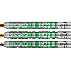 Shot Stowe Buntz 2.0 Steel Tip Darts 90% Tungsten — three dart barrels