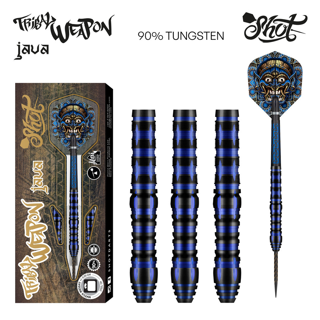 Tribal Weapon Java Steel Tip Darts - 90% Tungsten from On Point Darts