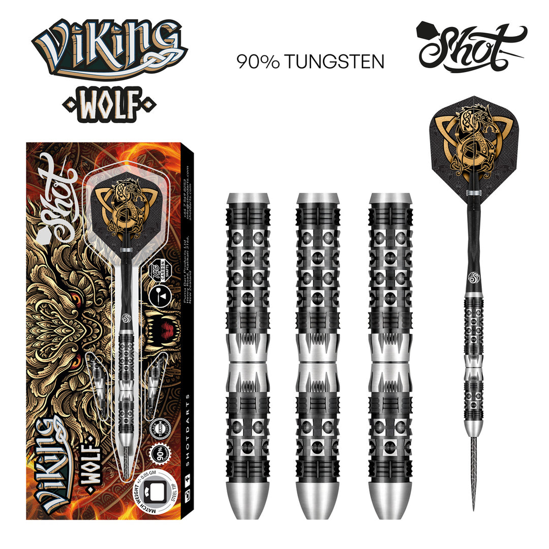Viking Wolf Steel Tip Darts - 90% Tungsten from On Point Darts