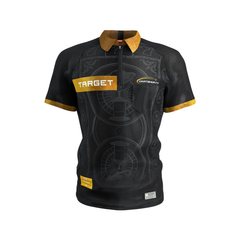 Adrian Lewis 2026 Shirt; one complete front view on white, showing the actual collar, sleeves, hem and printed product design.