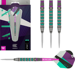 Target Alx 04 Steel Tip Darts 90% Tungsten — set contents and packaging