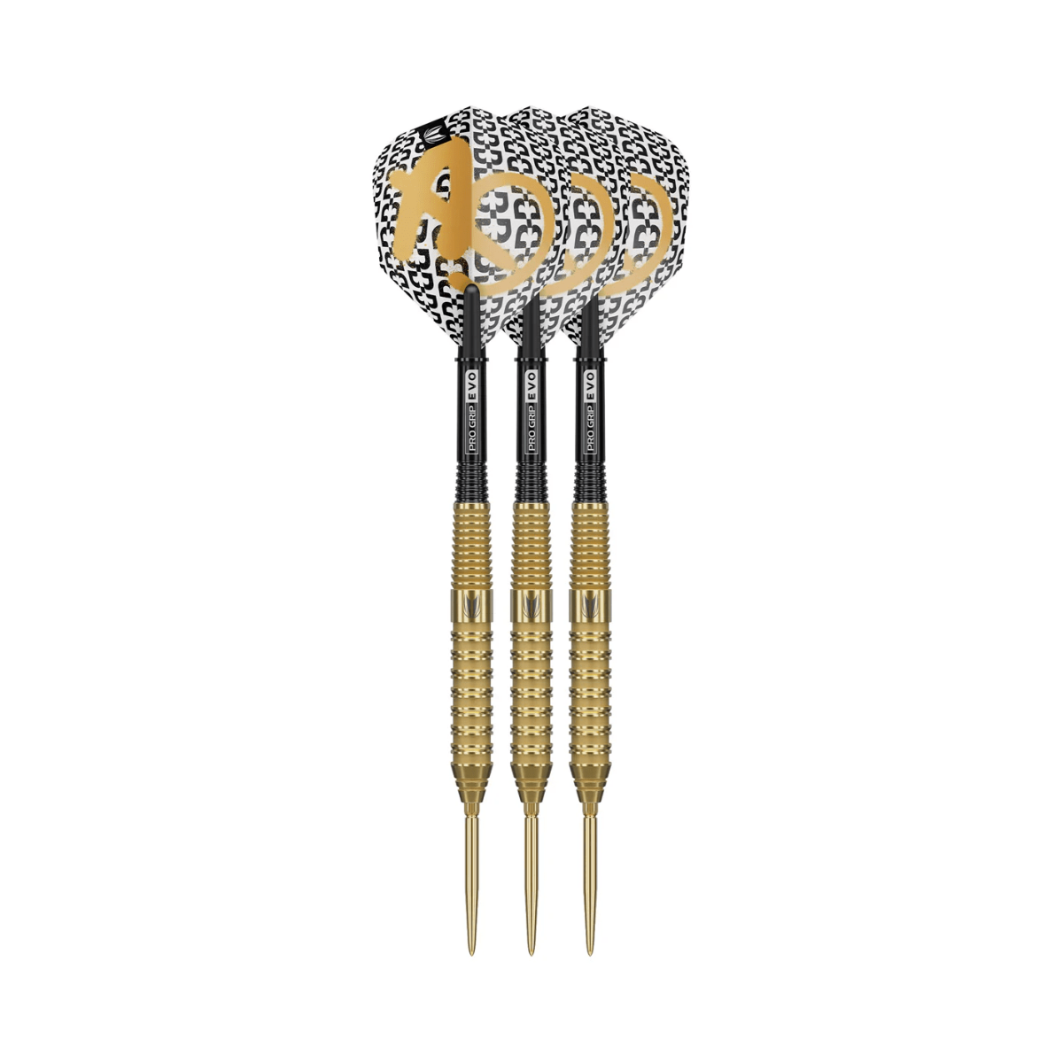 Bolide Envy 02 Steel Tip Darts - 90% Tungsten — three barrel close-ups