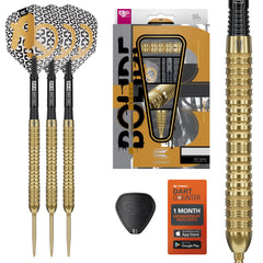 Target Bolide Envy 04 Steel Tip Darts 90% Tungsten — set contents and packaging