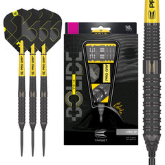 Target Bolide Void 02 Steel Tip Darts 90% Tungsten — set contents and packaging
