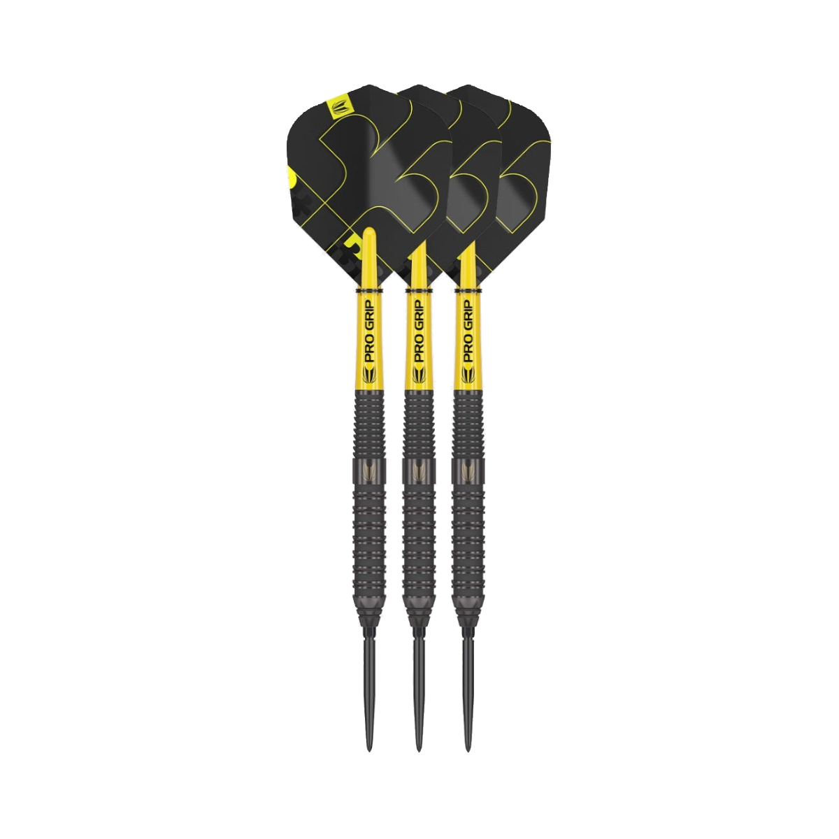 Bolide Void 02 Steel Tip Darts - 90% Tungsten — three barrel close-ups