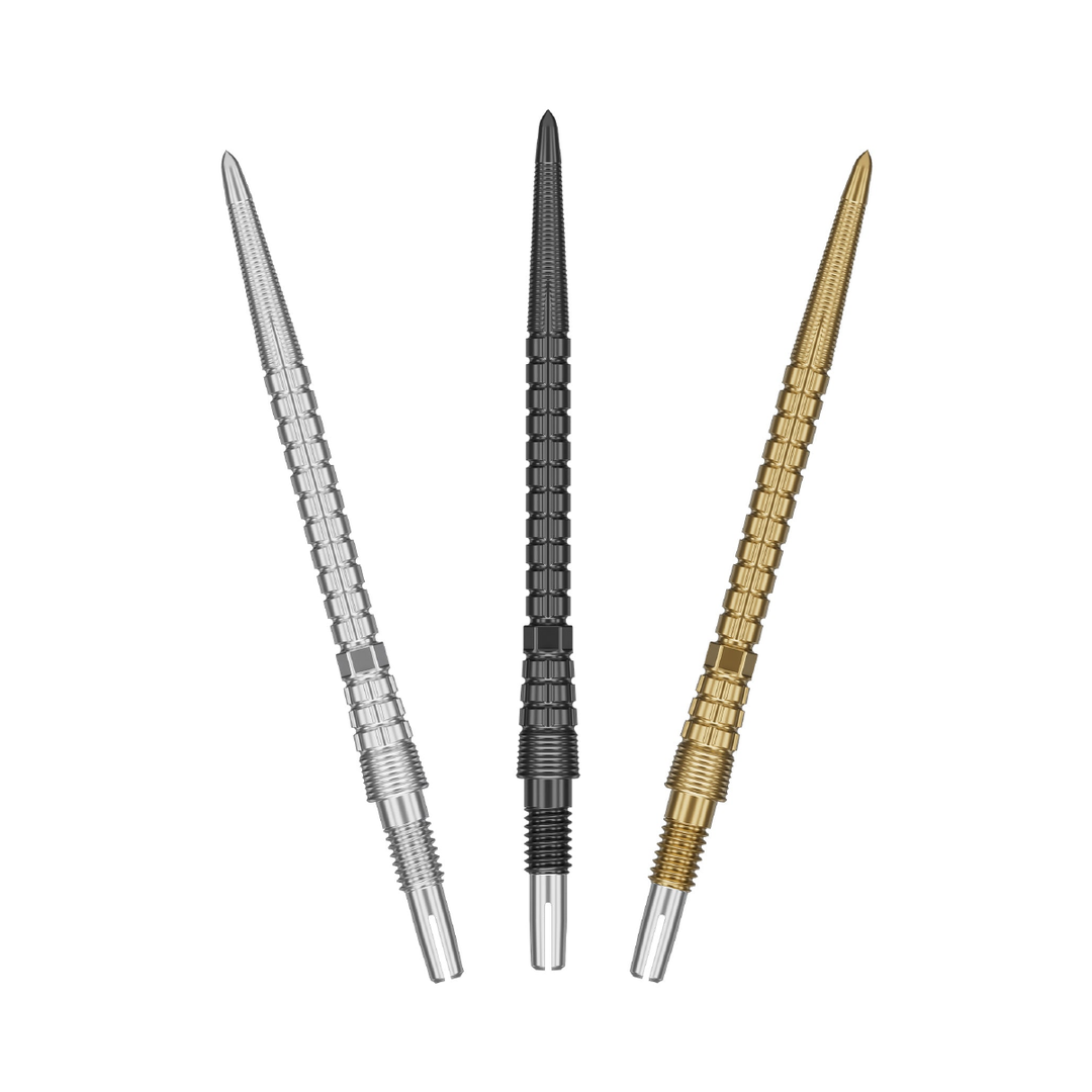 Target Chrono Swiss Storm steel tip points in silver, black and gold - colour options sold separately in matching packs of three
