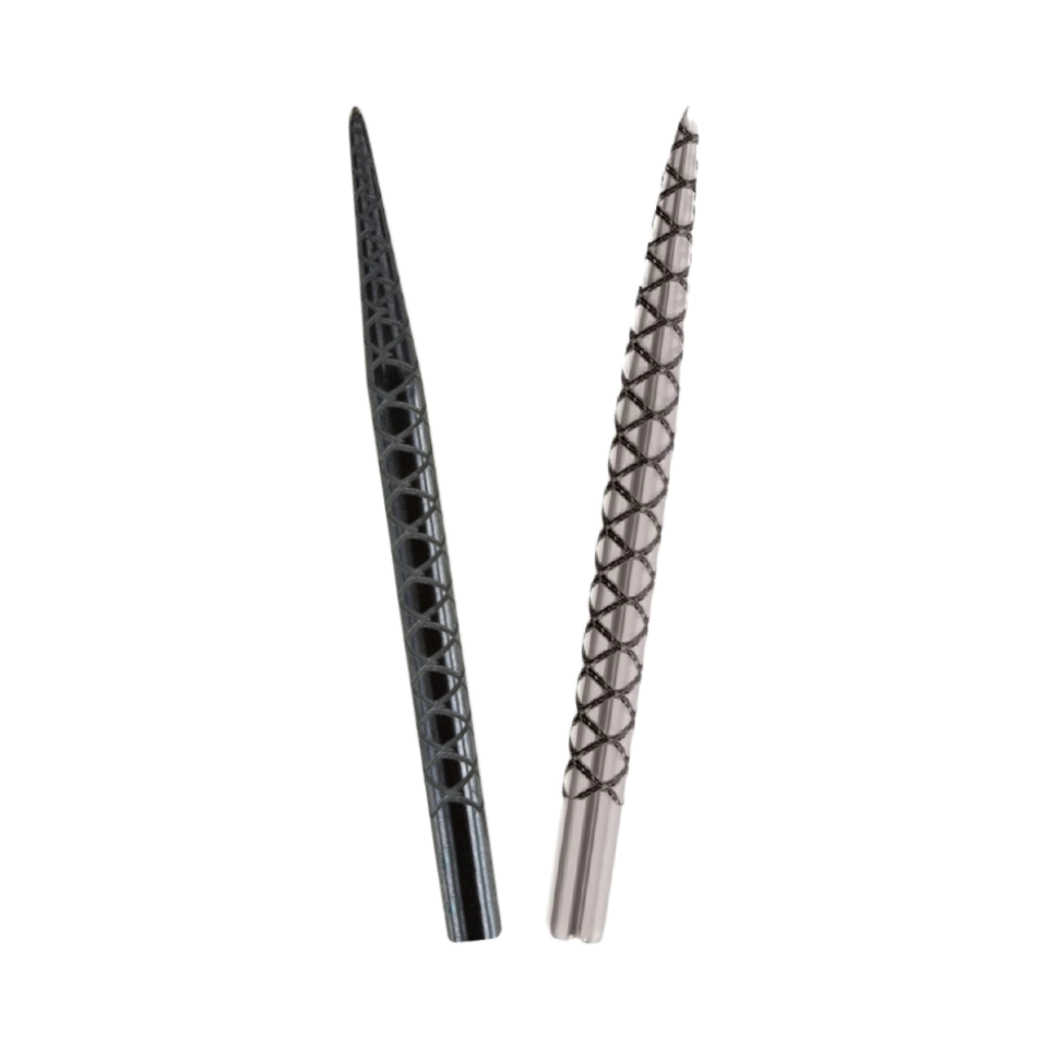 Target Diamond Pro press-fit steel tip points in Black 32 mm and Silver 41 mm; colour options sold separately.