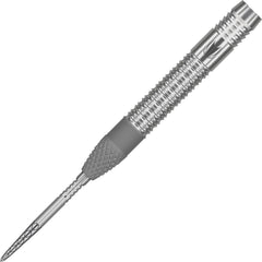 Target Dimitri Van Den Bergh Steel Tip Darts 90% — barrel and grip close-up