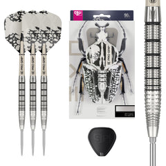 Target EXO 02 Steel Tip Darts 90% Tungsten — set contents and packaging