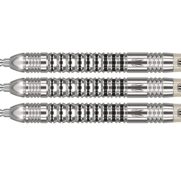 Target Exo 03 Steel Tip Darts 90% Tungsten — three dart barrels