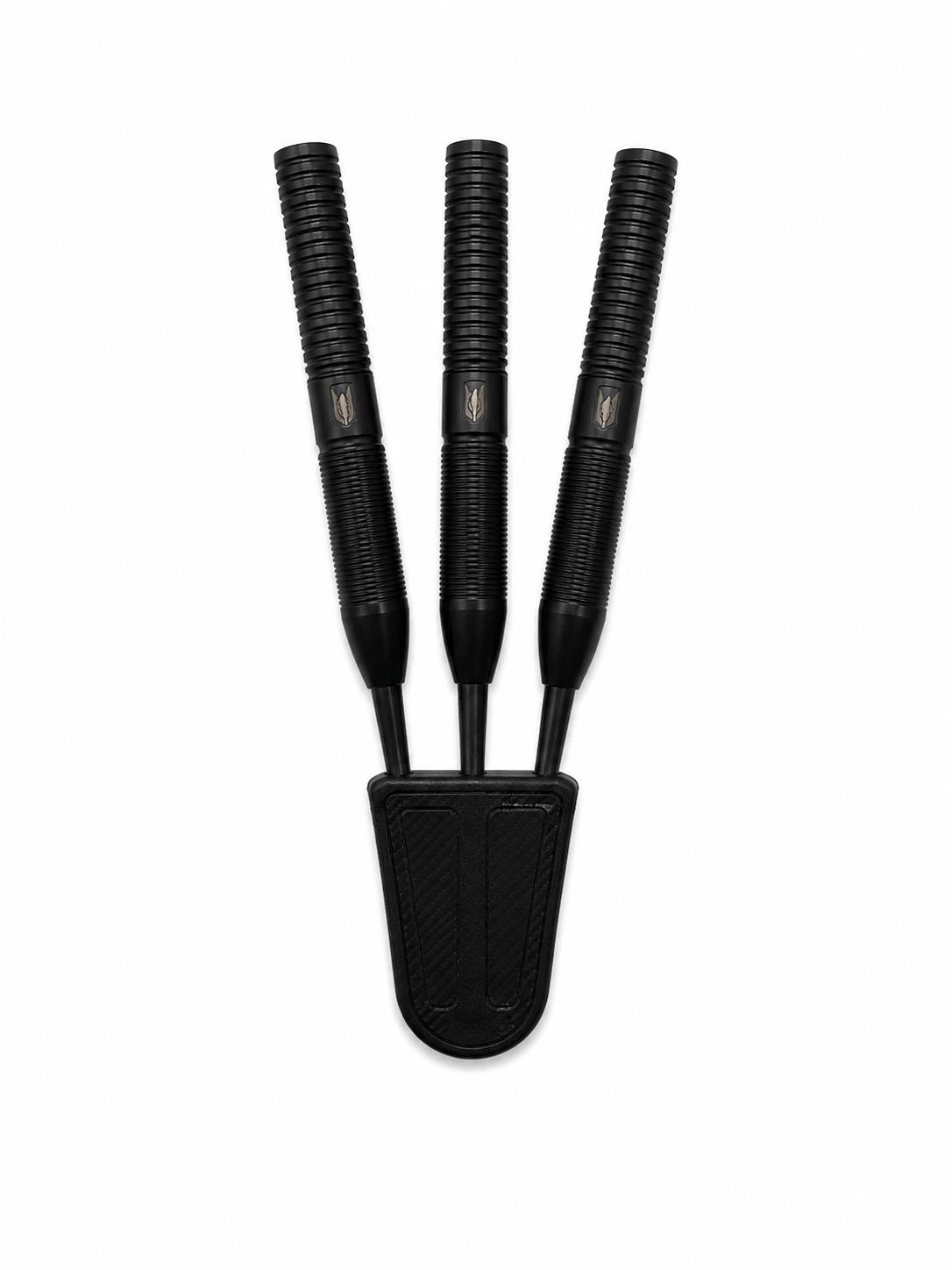 Target Gabriel Clemens Black Storm Points 90% Tungsten Steel Tip Darts - Used / Trade-In — three barrel close-ups