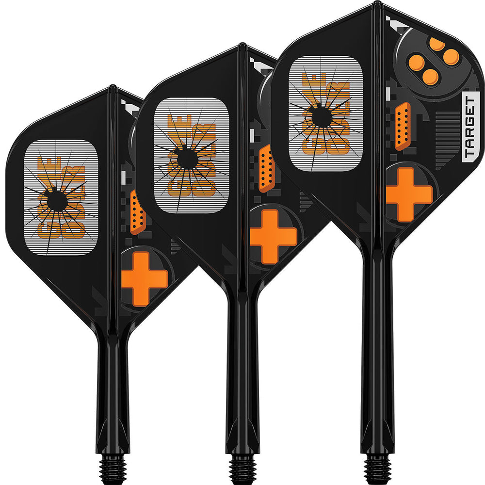 Target Game Over K Flex No.2 — three black flights and shafts