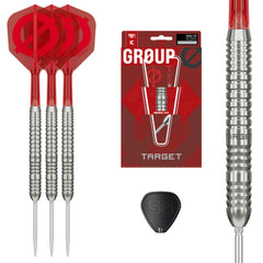 Group Ø 50% 03 Steel Tip Darts – full dart set and packaging