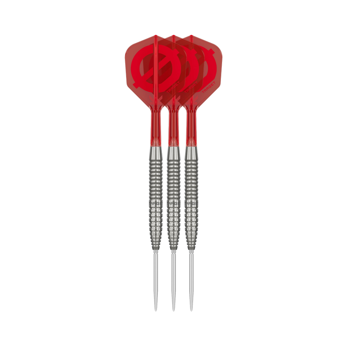 Group Ø 50% 02 Steel Tip Darts — three barrel close-ups