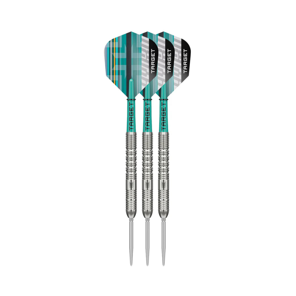 Hydro 01 Steel Tip Darts - 90% Tungsten — three barrel close-ups