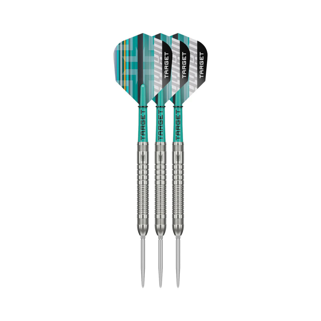 Hydro 03 Steel Tip Darts - 90% Tungsten — three barrel close-ups