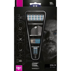 Target 'Jackpot' Adrian Lewis Black Sp Steel Tip Darts 90% — retail packaging