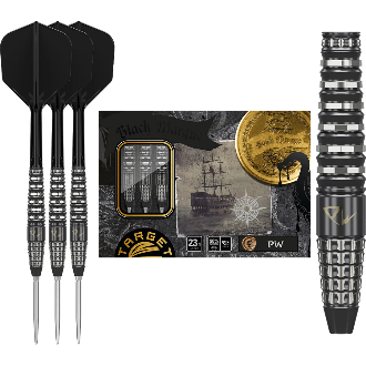 Black Marque Pw Steel Tip Darts - 90% Tungsten from On Point Darts