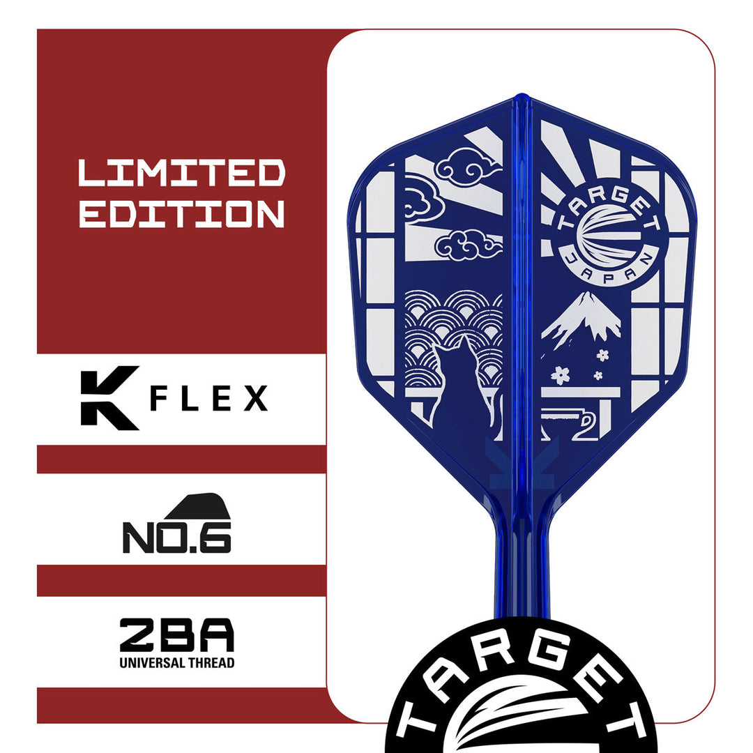 Target limited edition blue No.6 K-Flex integrated flight and shaft specifications