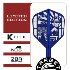 Target limited edition blue No.6 K-Flex integrated flight and shaft specifications