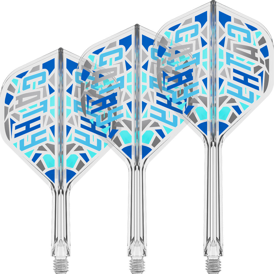 Target Japan Cathy Leung Charis K Flex No.2 — three white flights and shafts