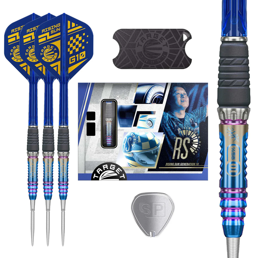 Target Japan Haruki Muramatsu G10 Rising Sun Steel Tip Darts - 95% Tungsten 23g
