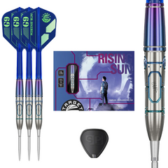 Target Japan Haruki Muramatsu Rising Sun Smooth G9 Steel Tip Darts 95% Tungsten — set contents and packaging