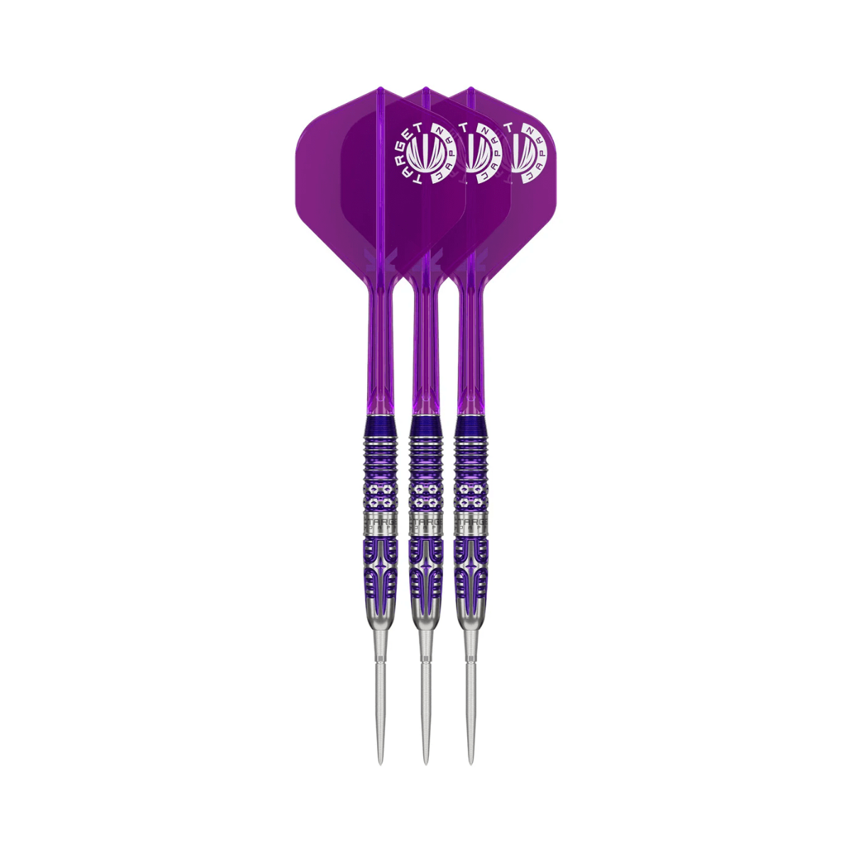 Kasumi Sato Endeavour G3 Steel Tip Darts - 90% Tungsten — three barrel close-ups