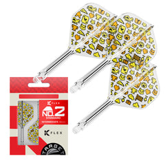 Official Target Japan Mayo K-Flex No.2 Standard set of three integrated flights and shafts with packaging.